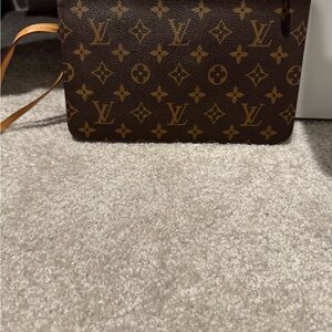 Louis Vuitton Monogram Brown Neverfull insert/wristlet